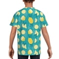 thumbnail image 5 of Wukai Lemon Blue Youth Unisex Short Sleeve T-Shirt for Boys, Girls, Teens, and Kids-X-Small, 5 of 7