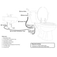 thumbnail image 3 of Pulverizador De Bidé De Mano Agua Caliente Y Fría Limpieza De Baño Disponible Para Baño Inevent HA020605-00, 3 of 6