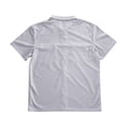 thumbnail image 4 of Mens Full Zipp Short Sleeve Shirt Summer Stretch Business Shirts Light Gray S, 4 of 6