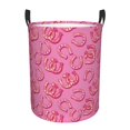 thumbnail image 1 of Balery Cute Cowgirl Cesta de ropa redonda con asas, impermeable, independiente, para ropa, juguetes, dormitorio y familia-Medium, 1 of 6
