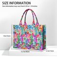 thumbnail image 3 of Large Capacity Tote Bag,Pioneer Flower Floral Print Pattern Handbag Fashion Luxury Tote Bag,15.7"x13"x 5.1" Inches,Laptop Compatible, 3 of 6