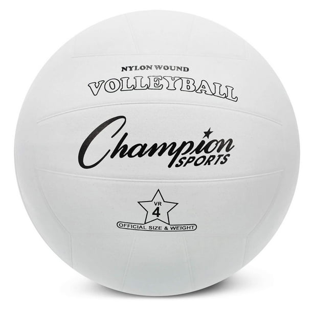 Pelota de Voleibol Champion Sports White de Hule, 8.25"