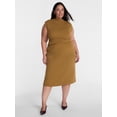thumbnail image 2 of Terra & Sky Women’s Plus Mock Neck Pullover Top and Midi Skirt Set, 2 Piece, Sizes 0X-5X, 2 of 4