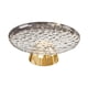 thumbnail image 2 of Frutero redondo con base, ideal para decorar mesa, cocina, encimera u oficina. Blanco y dorado, 2 of 9