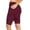 92# Wine, variant on SnnmBlm Women Swim Skirt with Legging Sun Protective 50+ Swimming Tight Skort Capris Black 2XL