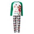 thumbnail image 2 of Meihuid Christmas Family Matching Pajamas Set Cute Santa Print Tops and Pants Pajama PJS Sets Sleepwear for Family, 2 of 10