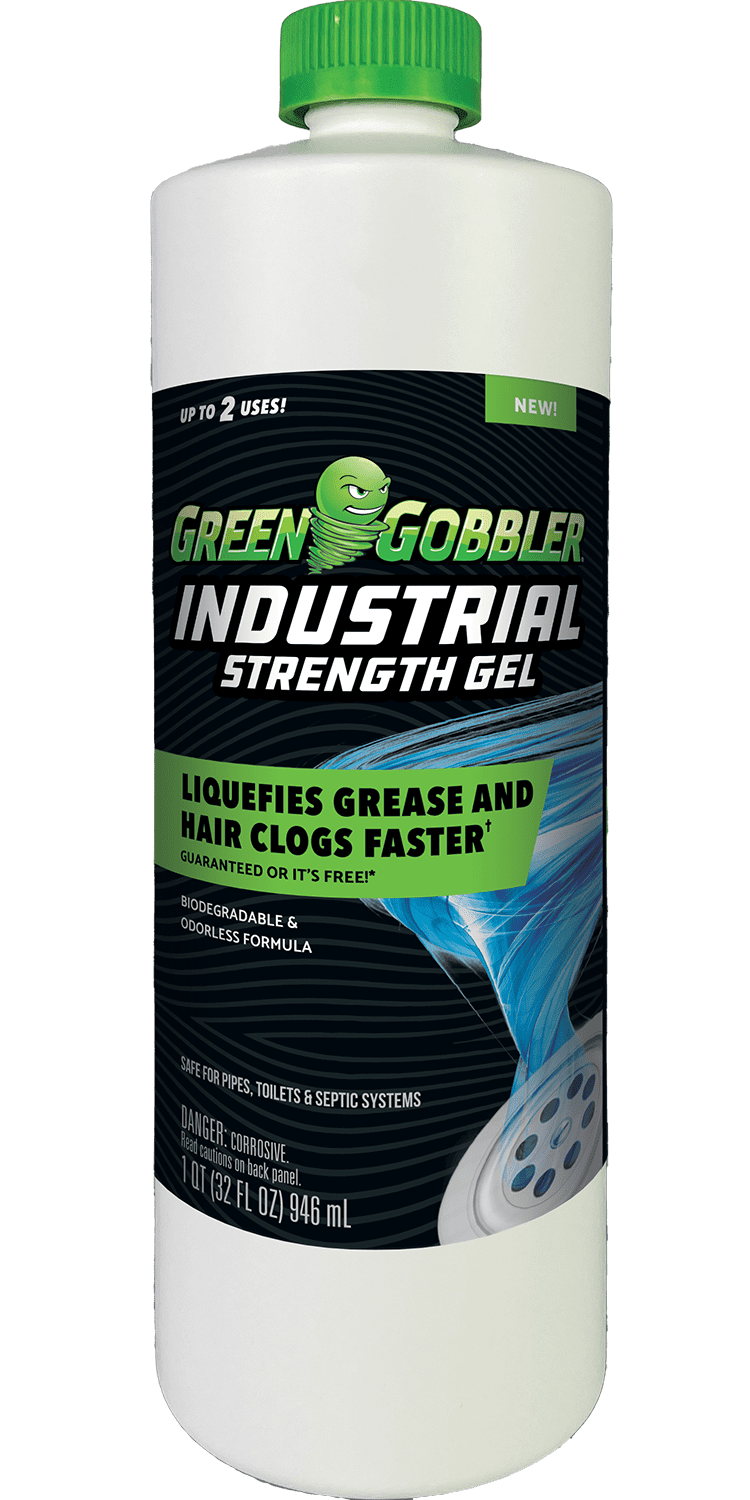 Green Gobbler Pro-Power Grease and Hair Clog Remover & Drain Opener Industrial Strength Gel, 32 oz