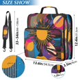 thumbnail image 2 of FORMRS Zipper Binder with Shoulder Strap 2-inch Ring 500 Sheet Capacity File Bag, Futuristic Circles, 2 of 5