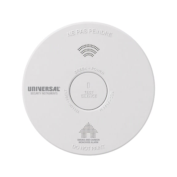 Universal Security Instruments 2 IN 1 Hardwire Smoke & Fire Alarm with 10-Year Battery Backup