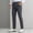 Dark Gray, variant on Men's Plaid Baggy Fashion Dress Pants Comfortsof Straight Leg Trousers Zipper Casual Trousers with Pockets
