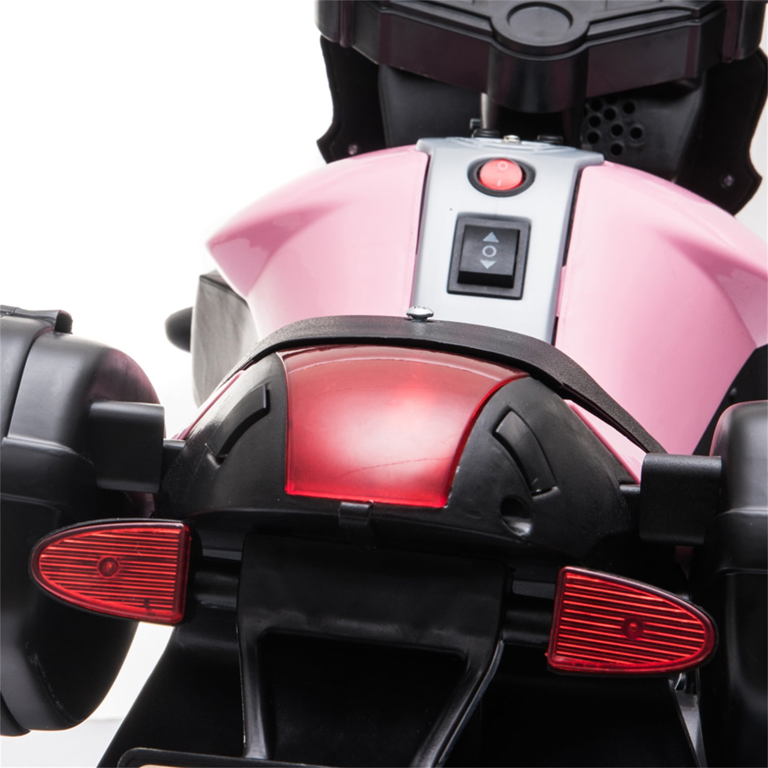 CIPACHO Kids 6V Ride On Motorcycle with Working Headlights, 1.5mph Top Speed, Training Wheels, Realistic Sounds, Music, Pink