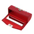 thumbnail image 2 of Estuche de maquilje para pintabio brillo espejo de almacenamiento, , lino, rojo rojo Zulema Estuche de lápiz labial, 2 of 7