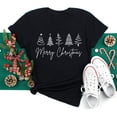 thumbnail image 1 of Camiseta con estampado navideño para mujer, ropa bonita para fiesta de año nuevo, Just a Girl Who Loves, 1 of 5