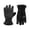 Black, variant on Isotoner Mens Black Polyester Slip On Touchscreen Compatible Winter Cold Weather Gloves M