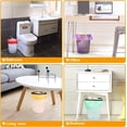 thumbnail image 4 of Bolsas de basura pequeñas, 168 unidades, bolsas de basura para baño, dormitorio, oficina, coche, hogar, papelera de basura de plástico, bolsas de arena para gatos, 6 colores, 4 of 4