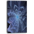 thumbnail image 2 of Fleur Fractale Numérique Bleue Symmétrique - Impression sur Toile Florale, 2 of 3