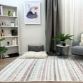 thumbnail image 5 of Alfa Rich 3x5 Mauve Cream Area Rugs for Living Room Decor Washable Cotton Pet Friendly Runner, 5 of 5