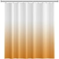 thumbnail image 4 of Ombre Fabric Shower Curtain for Bathroom White Gradient Bright Orange Modern Aesthetic Shower Curtain Extra Long 84 Inch Polyester Waterproof Unique Tub Curtain Decorative with 12 Hooks, 4 of 6