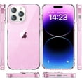 thumbnail image 3 of Compatible with iPhone 15 Pro Bling Case Colorful Gradient Glitter Shiny Sparkle Case for Women Girls Anti-Scratch Soft Silicone Shockproof Protective Not Yellowing Clear Phone Cover,Pink, 3 of 14