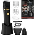 thumbnail image 1 of 3 In 1 Electric Body Hair Trimmer For Men, Body Hair Trimmer For Men, Cordless Groin Hair Clipper, Waterproof Bodys Electric Shaver Razor, PublicFace Beard Shaver Wet/Dry Led Display, 1 of 6