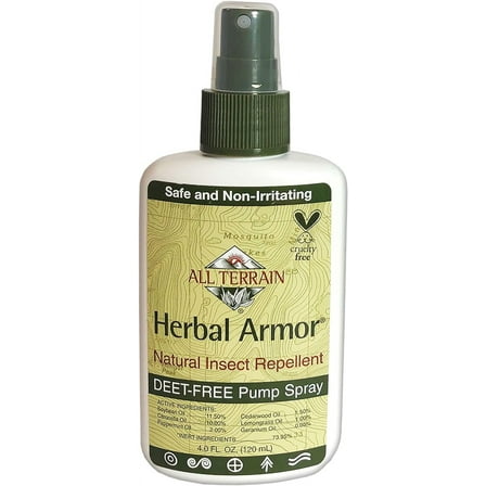 All Terrain Herbal Armor Natural DEET-free Insect Repellent, Pump Spray, 4 Ounce