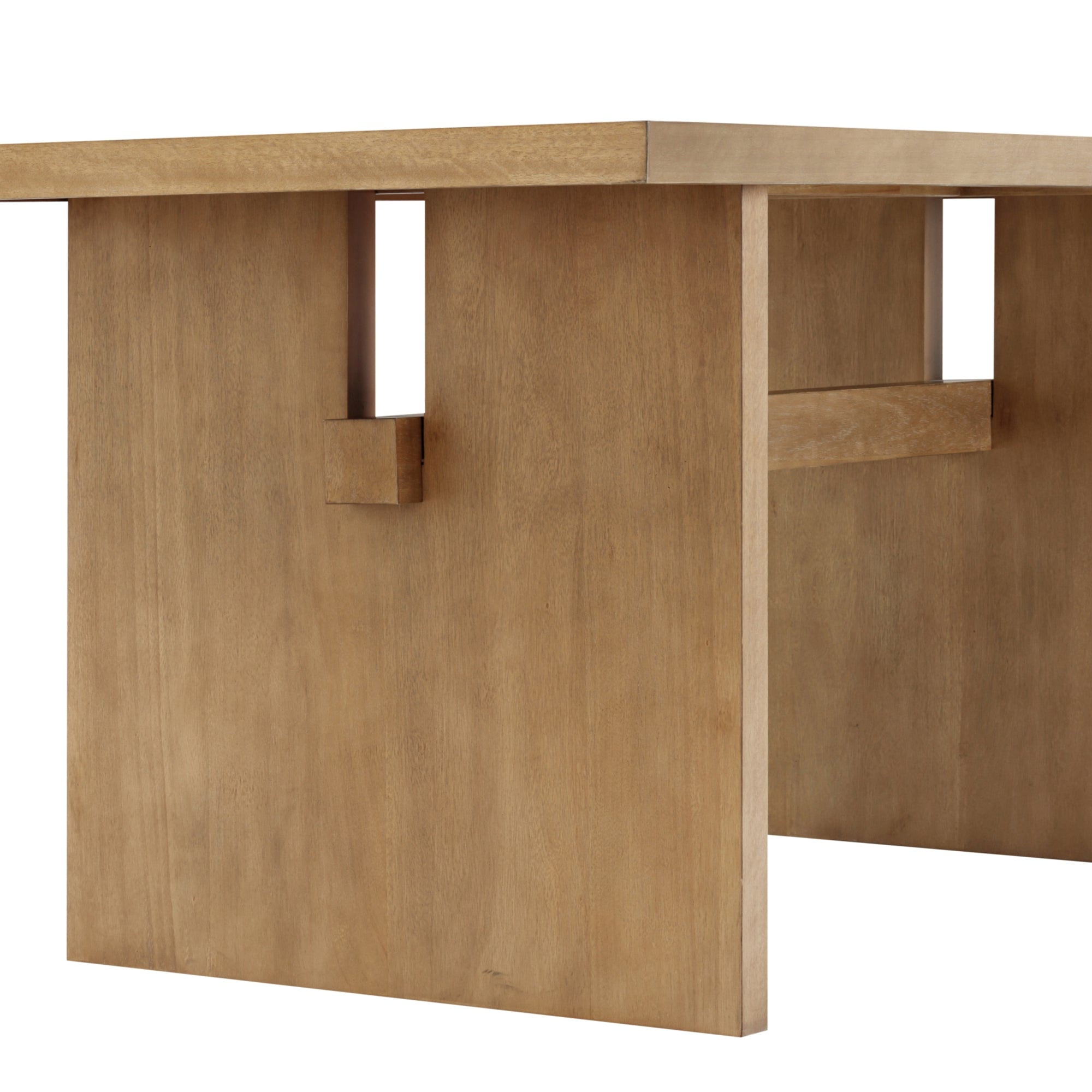 Nathan James Briggs Modern Dining Table for 6, Small Rectangle Dining Table, 6-Person Light Wood Dining Table, Solid Wood Modern Dining Table in Light Brown Finish