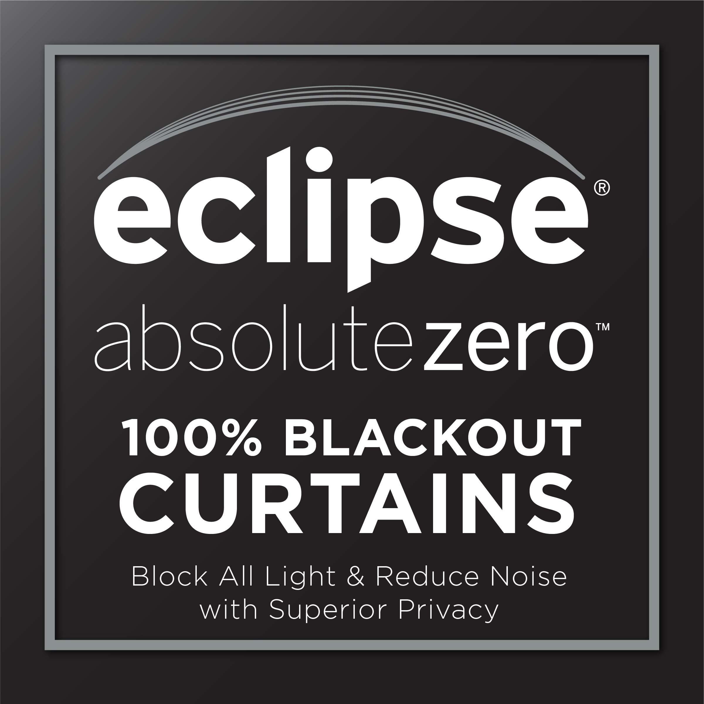 Eclipse Nora Geo Embroidery Absolute Zero Blackout Window Panel