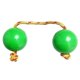 thumbnail image 1 of Bola de arena Kashaka shaofei instrumento Tambor rítmico Bola verde, 1 of 5