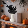 thumbnail image 5 of Neoyler Halloween Decorations Indoor Ghost Decor with Elegant Black Maple Leaf Cuttings for Festive Vibe In Living Spaces and Event Venues 19.7x11.8x11.8in Black, 5 of 6