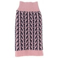 thumbnail image 5 of Pet Life ® 'Harmonious' Dual Color Weaved Heavy Cable Knitted Fashion Designer Dog Sweater, 5 of 5
