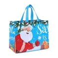 thumbnail image 2 of ‌Large Santa Christmas Tote Bag - Reusable Eco-Friendly Non-Woven Gift Carrier for Festive Shopping & Party Decorations,16x16in,Perfect for Xmas Gifts & Holiday Treat Bags, 2 of 5