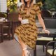 thumbnail image 3 of Easygdp Dachshund Dog Puppy para Vestido Transpirable de Mujer, Vestido Suelto de Manga Corta con Pliegues y Bolsillos para el Verano, 3 of 6