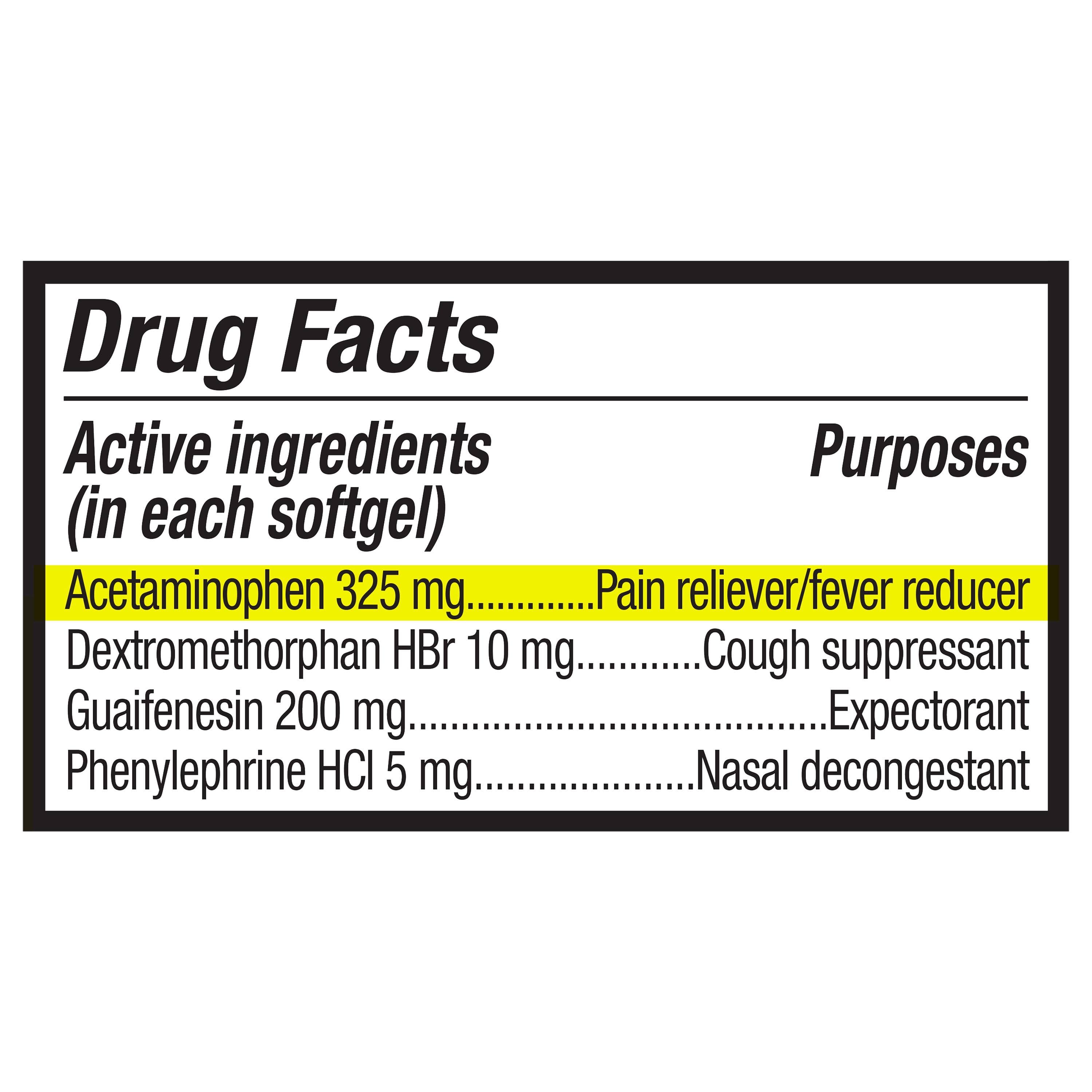 Equate Non Drowsy Daytime Severe Cold & Flu Softgels, Maximum Strength, 24 Count