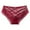 Red, variant on Seamless Underwear for Women Invisibles Lace Sexy Triangle Midriff Lace Brief Hipster No Wedgie Underwear