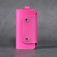 thumbnail image 4 of PU Leather Car Key Chain Ring Soild Color Keys Holder Pouch Case Organizer Bags Car Accessories, 4 of 4