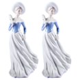 thumbnail image 1 of Escultura artesanal mujer MadameVaillant 2pzas 12x30x12cm Frente x Alto x Fondo Porcelana Artesanal, 1 of 2