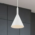 thumbnail image 3 of 60/7137-Nuvo Lighting-Lightcap-1 Light Small Pendant in Mid-Century Modern Style-7.75 Inches Wide by 12.5 Inches High-Matte White Finish, 3 of 7
