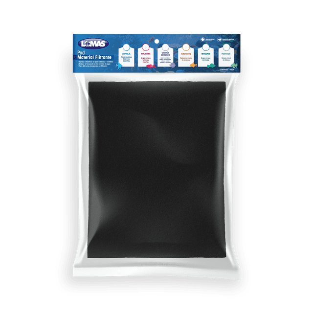 PAD MATERIAL FILTRANTE C/CARBON ACTIVADO 25 X 32 CM