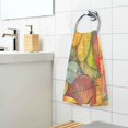 thumbnail image 3 of Yayeee 100% Cotton Hand Towels for Bathroom 16" x 28" Soft Absorbent Kitchen Towel, Retro Autumn Leaves, 3 of 7