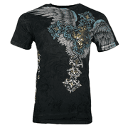 Xtreme Couture By Affliction Men's T-Shirt SINNERS Biker MMA
