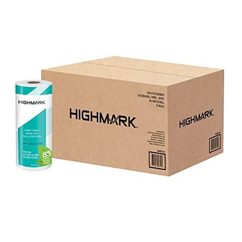 Highmark® Brand 100% Recycled 2-Ply Paper Towels, 11" x 9", 85 Sheets Per Roll, Case Of 15 Rolls