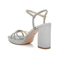 thumbnail image 2 of Badgley Mischka Womens Frida Glitter Slingback Platform Sandals, 2 of 3