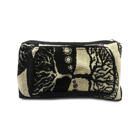 Tree of Life Print Pattern Adjustable Buckle Fanny Pack Waist Bag - Handmade Belt Pouch Boho Travel Accessories