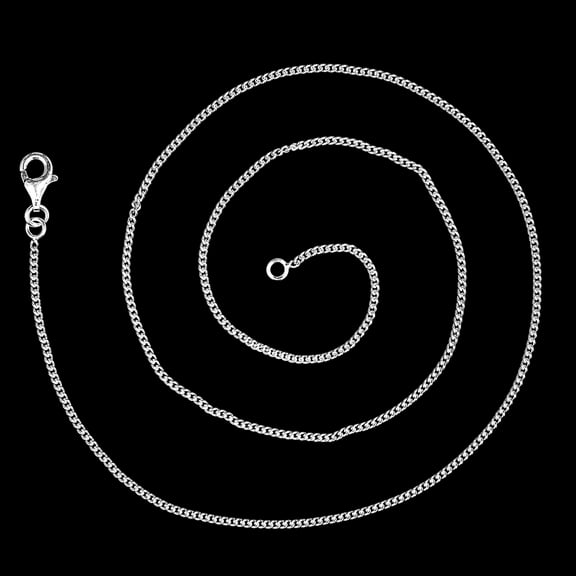 18 inch Curb Style Chain 925 Sterling Silver Jewelry DGC1032