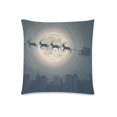 thumbnail image 2 of MKHERT Santa Sleigh Full Moon Throw Pillowcase Pillow Cover Cushion Couver 18x18 inch, 2 of 3