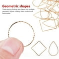 thumbnail image 3 of FOMIYES 30Ud Aros Geométricos Dorados Para Aretes Materiales De Cobre Resistentes, 3 of 7
