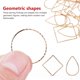 thumbnail image 3 of FOMIYES 30Ud Aros Geométricos Dorados Para Aretes Materiales De Cobre Resistentes, 3 of 7