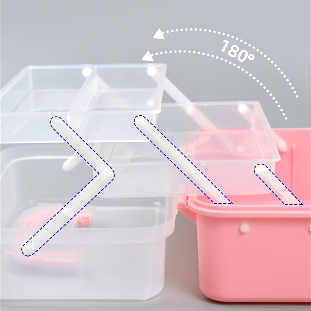 RYUJNDK 3 Layer Storage Box Multifunction Organizers with Handle Storage Case Storage Organizers Tool Box for Paints