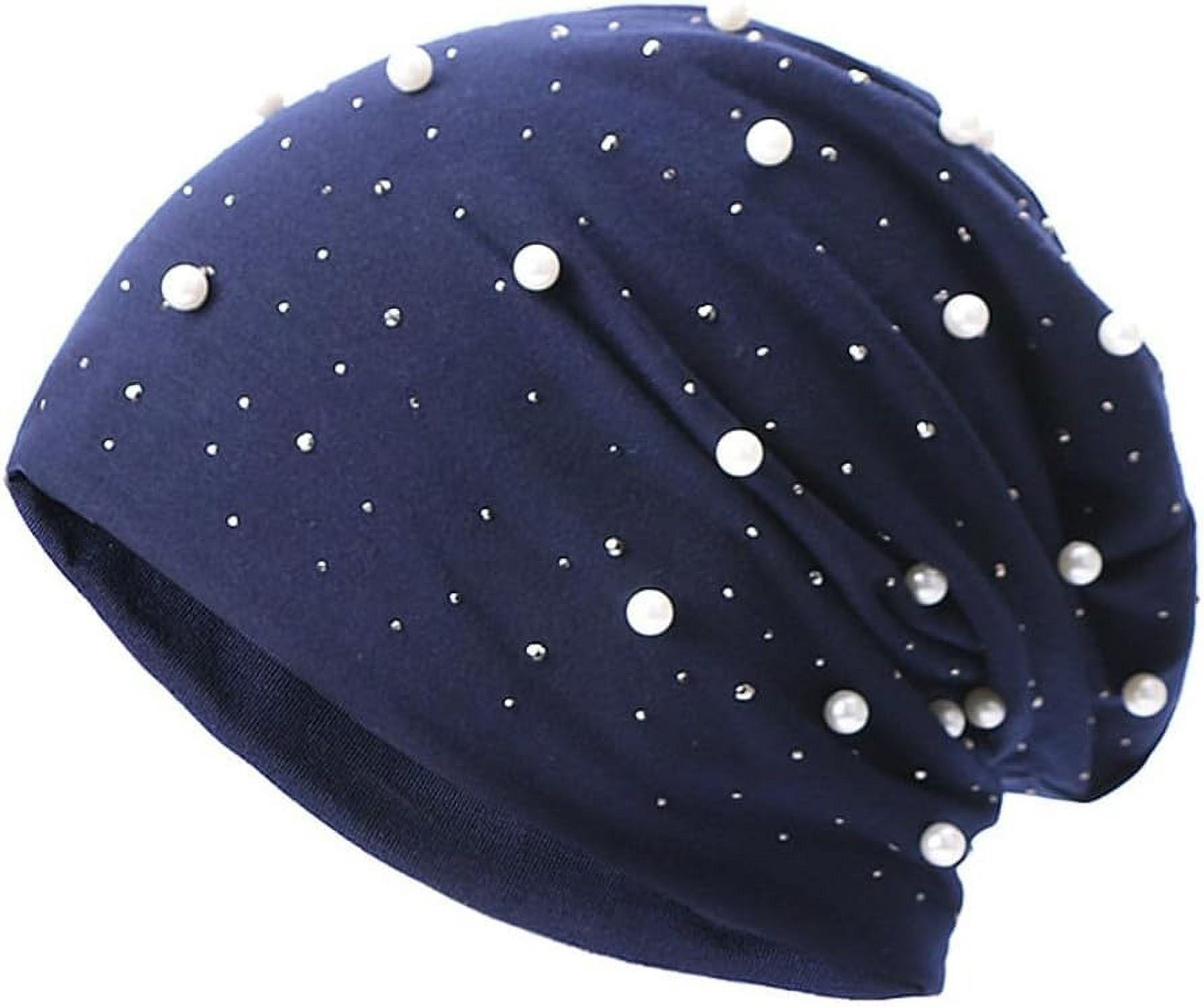 YooGuoGuo Knitted Beanies for Women with Rhinestone Slouchy Skull Cap Womens Beanies Bonnet Ski Cap Headwear Fall Winter