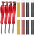 thumbnail image 2 of Crayon de Charpentier Solide avec Taille-Crayon Ensemble Comprend des Crayons Mécaniques Crayon de Menuiserie Recharge de Marqueur de Construction Long Nez V, 2 of 6